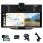 DriveView 10,26 Zoll Wireless Carplay/AA Display + 4K Dashcam. Rechteckig, schwarz. Für Navigation & 4K-Fahrtaufzeichnung.