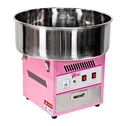 Royal Catering RCZK-1200E Zuckerwattemaschine Pink mit Abdeckhaube