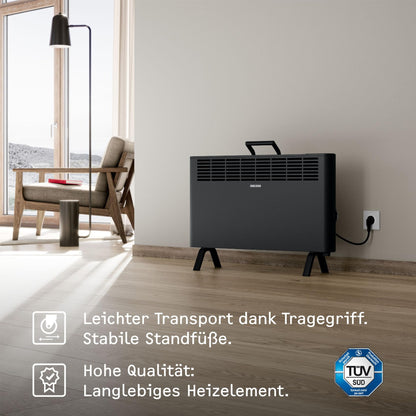 STIEBEL ELTRON CNS-B 2000 Plus LCD move Elektroheizung – 2 kW Schwarz