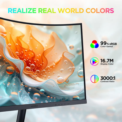 KOORUI Curved Gaming Monitor 27 Zoll FHD - Schwarz