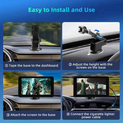 Universal Wireless Carplay Android Auto Display - 7 Zoll