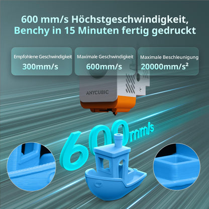 Anycubic Kobra S1 Combo 3D-Drucker – Mehrfarbig, Schnell