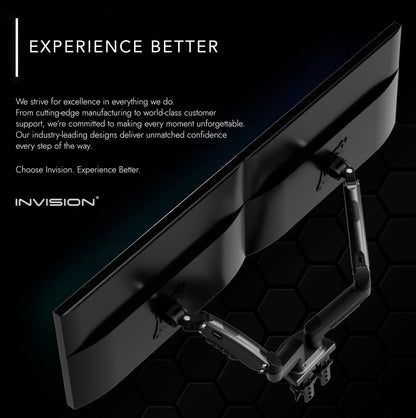 Invision MX400 Dual Monitor Schreibtischklemme – 19-32 Zoll