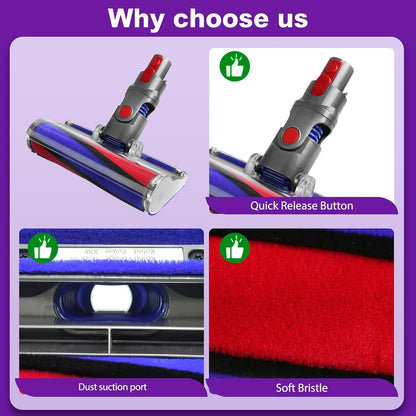 OMYOPY Softwalze Bodendüse Ersatzteil für Dyson V7 V8 V10 V11 V15