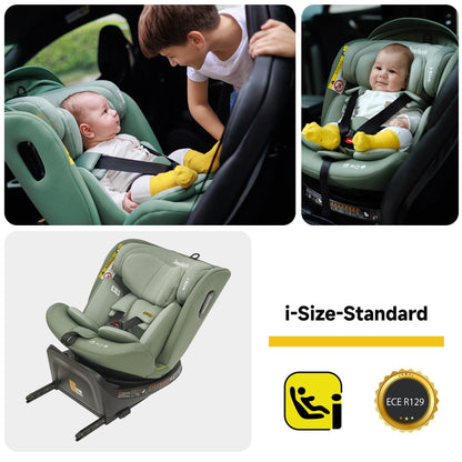 Jovikids i-Size Kindersitz Reboarder – 360° ISOFIX 40-150cm
