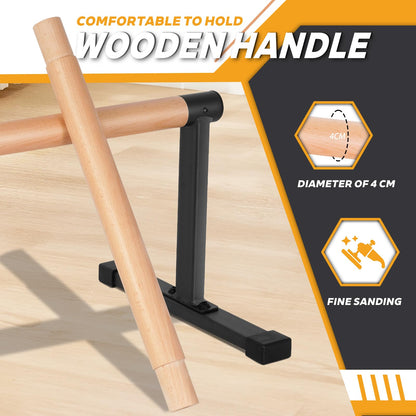 Premium Parallettes Holz gross – Calisthenics Liegestützgriffe