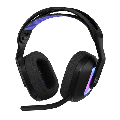 Logitech G G522 LIGHTSPEED Gaming Headset RGB - Schwarz. Schwarzes Over-Ear Headset mit RGB für kabelloses Gaming.