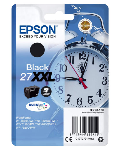 Epson C13T27914022 Tintenpatrone 27XXL Original Schwarz