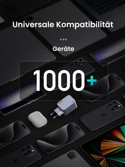 UGREEN Nexode Pro 65W GaN USB-C Ladegerät mit 3 Ports (PPS 45W)