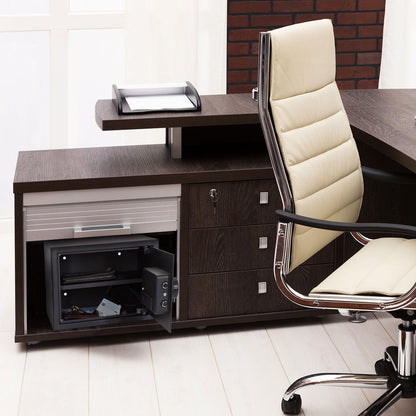 hjh OFFICE COMPACT Safe – Elektronisches Zahlenschloss, Schwarz