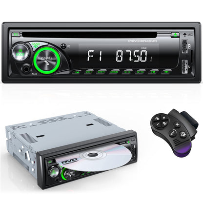 Universal 1DIN Autoradio CD/DVD Bluetooth Freisprech - 9-24V. Spielt CD/DVD und ermöglicht Bluetooth-Freisprechfunktion im Fahrzeug.