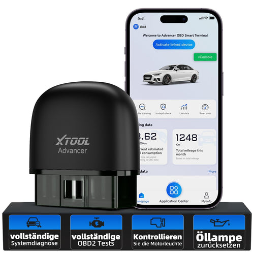 XTOOL AD20 Pro OBD2 Diagnosegerät – Alle Systeme Scan: Schwarzes OBD2-Gerät zur Systemdiagnose und Fehlercode-Lesung.