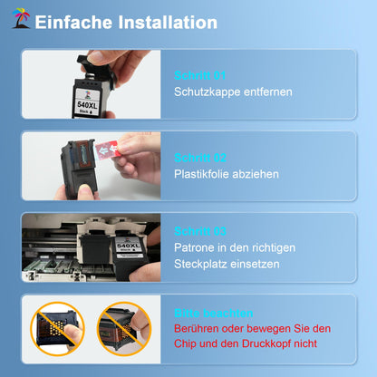 Palmtree 540XL 541XL Tintenpatronen Multipack kompatibel für Canon