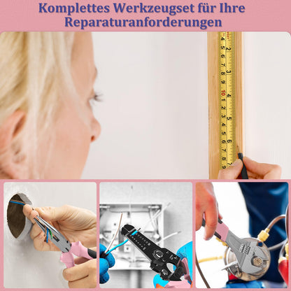 Sundpey Werkzeugkoffer Gefüllt 281tlg Werkzeug Set - Rosa