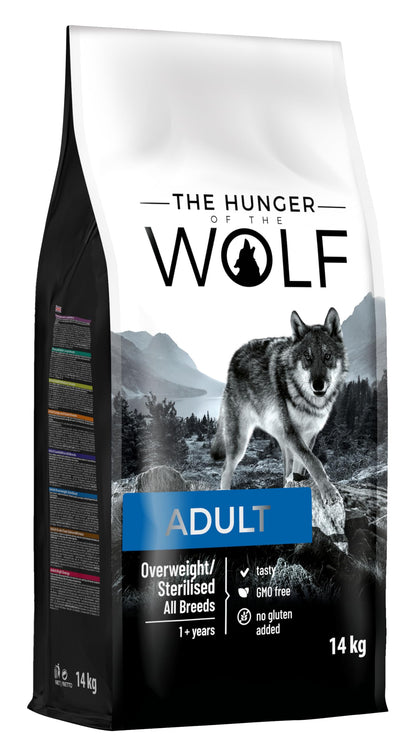 The Hunger of the Wolf Light Trockenfutter mit Huhn, 14 kg, fettarme Rezeptur für ausgewachsene Hunde