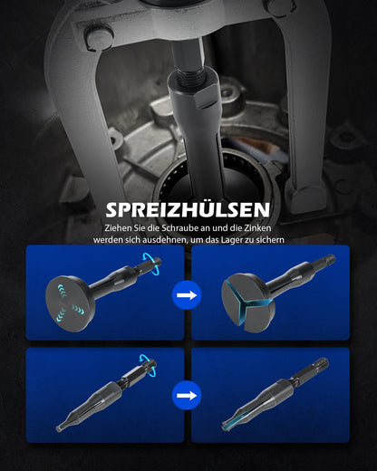 Orion Motor Tech 16-tlg. Innenlager Abzieher Set mit Gleithammer