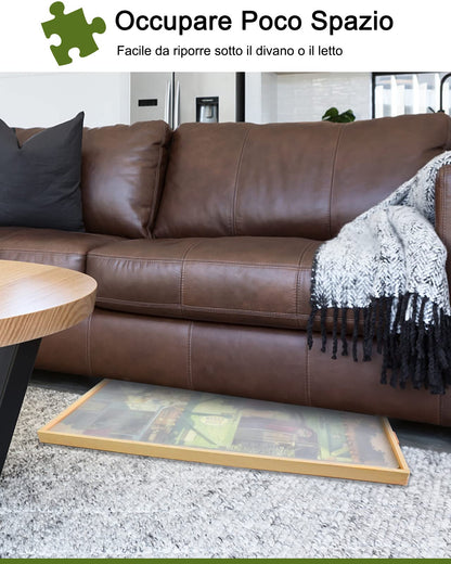 Profi drehbares Puzzlebrett 1500 Teile mit Schubladen & Abdeckung