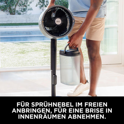 Shark FlexBreeze Pro Mist Akku-Ventilator - Anthrazit FA300EU