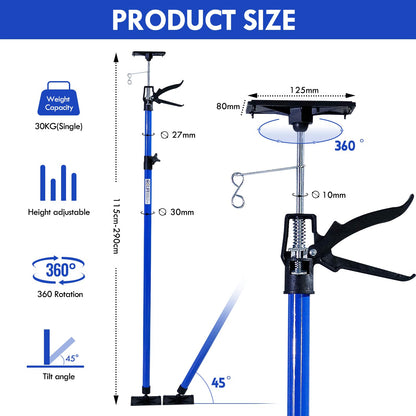 CCLIFE Einhand-Deckenstütze Montagestütze 4er Set 115-290 cm