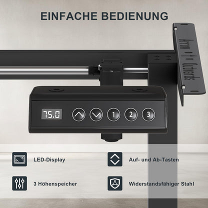 Flamaker Elektrisch Höhenverstellbares Tischgestell – Schwarz