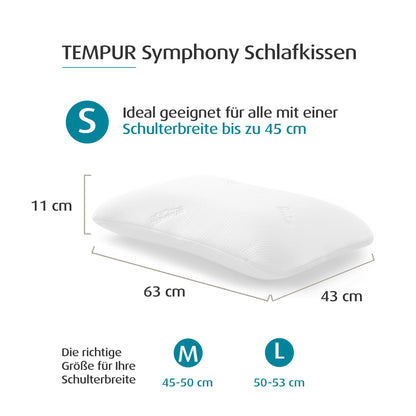 TEMPUR Symphony Nackenstützkissen Memory Foam - Grösse S