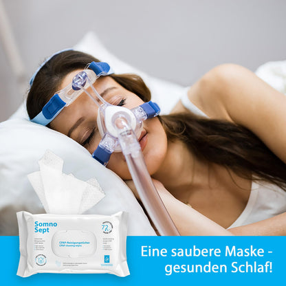 SomnoSept CPAP-Reinigungstücher aus Viskose, 5 x 72 Stück