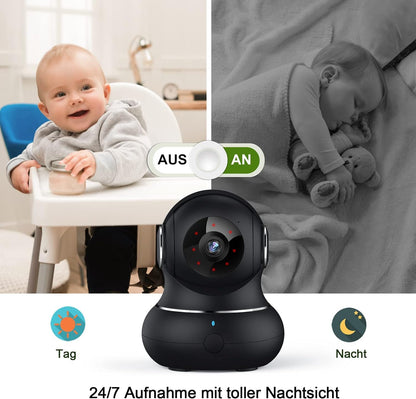 litokam Little elf Überwachungskamera 2K WLAN Innenkamera, 2 Stück