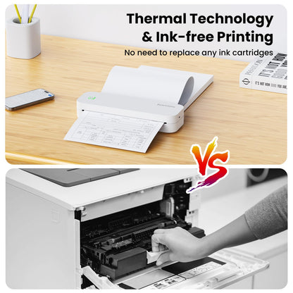 ByteCintia D80 Mobiler A4 Thermodrucker – Bluetooth Weiss