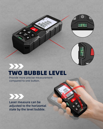 MiLESEEY D5T Laser-Entfernungsmesser 100 m, ±2 mm Genauigkeit