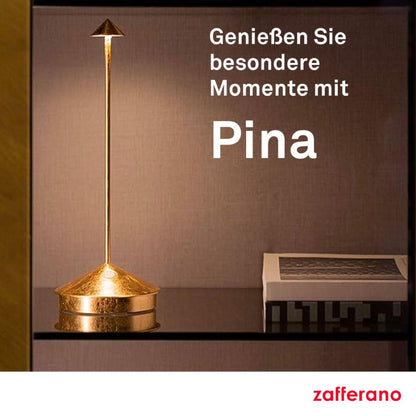 Zafferano Pina Tischlampe kabellos wiederaufladbar - Corten