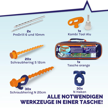 Peggy Peg Schraubhering StartKit PP03 – Zeltheringe Set für Camping