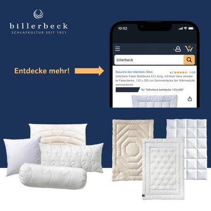 Billerbeck Meisterklasse Bettdecke Winter Schurwolle 135x200 cm