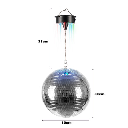 Ibiza DISCO1-30 Facettenkugel – 30cm LED Sockel Batterie