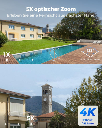 Reolink RLC-843A 4K PoE Überwachungskamera mit 5X optischem Zoom
