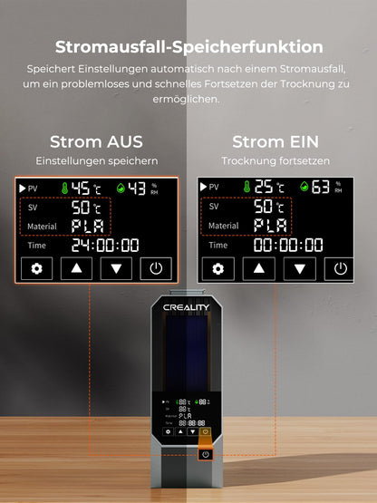 Creality Space PI Filament Trockner – offiziell für 3D Drucker (1kg)