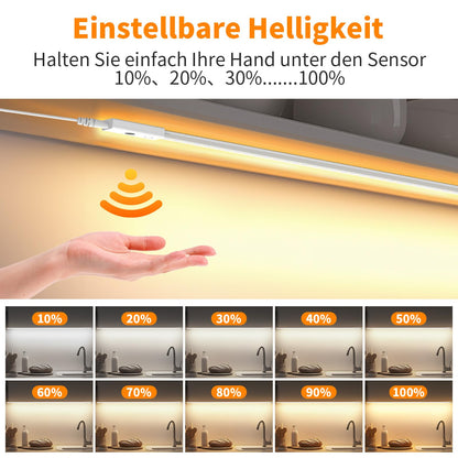 SIBI LIGHTING LED Unterbauleuchte NC301, 1 m, dimmbar, 2 Stück