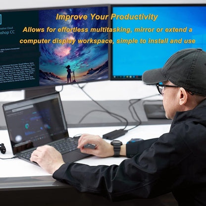 WAVLINK USB-C / USB 3.0 HDMI Dual Monitor Grafikadapter