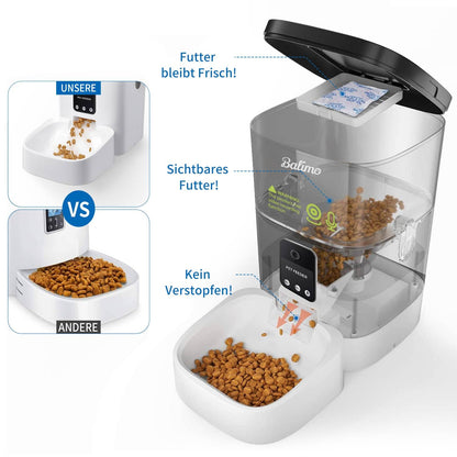 Balimo Futterautomat Katze – WLAN, HD Video & App Steuerung 4L