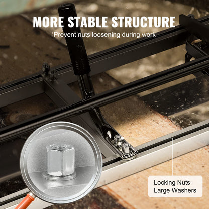 VEVOR Kettensägenmühle Tragbares Sägewerk aus Stahl 355–914 mm