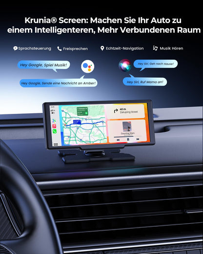 Krunia 8.1" CarPlay Bildschirm – Kabellos, Tragbar