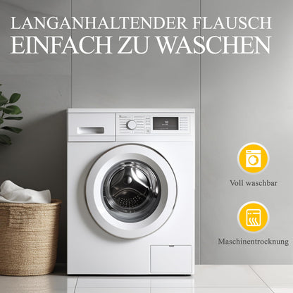 Orange Wave 3-Kammer Feder-Daunen-Kopfkissen 80x80 cm