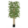 Maia Shop Künstlicher Bambus Kunstpflanze 150 cm mit Naturstamm