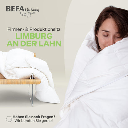 BEFA SOFT Daunendecke Ganzjahr Feder-/Daunenbett 90/10 - 135x200 cm