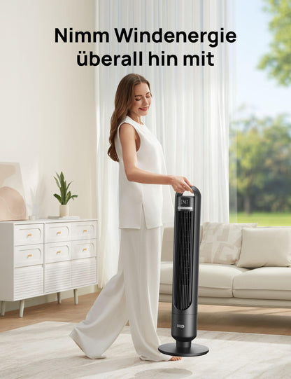 DREO Turmventilator DR-HTF017, leise, mit Fernbedienung und Timer