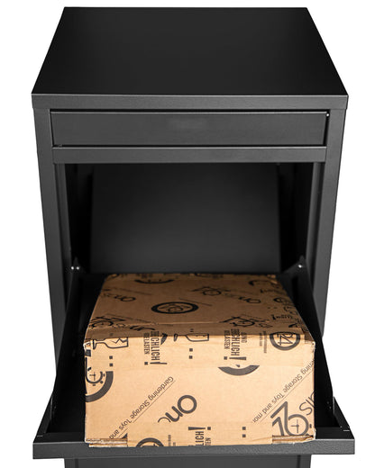 Ondis24 Korona Paketbox, Paketbriefkasten mit Paketsafe, Schwarz