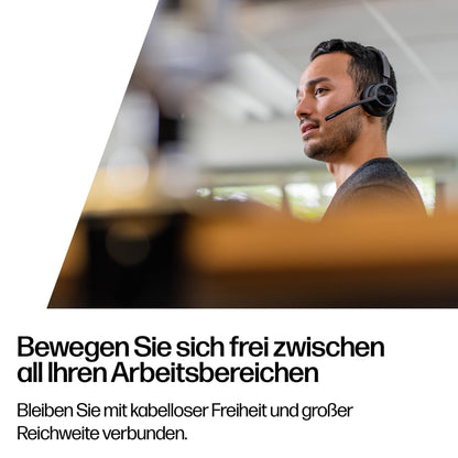 Poly Voyager 4320 UC Stereo-Bluetooth-Headset mit Ladestation