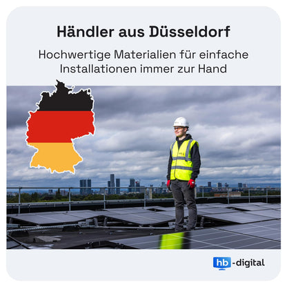 HB-DIGITAL Solarkabel H1Z2Z2-K - 300m 6mm² Schwarz
