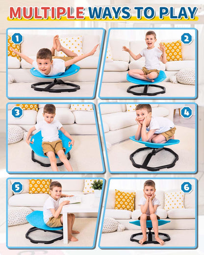 KidBloom Drehstuhl Kinder Autismus ADHS mit Griff – Sensorik