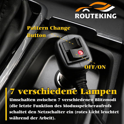ROUTECKING 67cm 54 LED Rundumleuchte Blinklicht – Gelb magnetisch