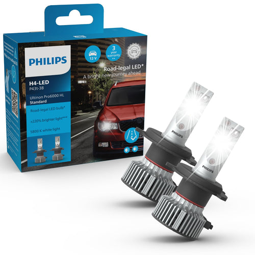 Philips Ultinon Pro6000 H4-LED Standard Scheinwerferlampe